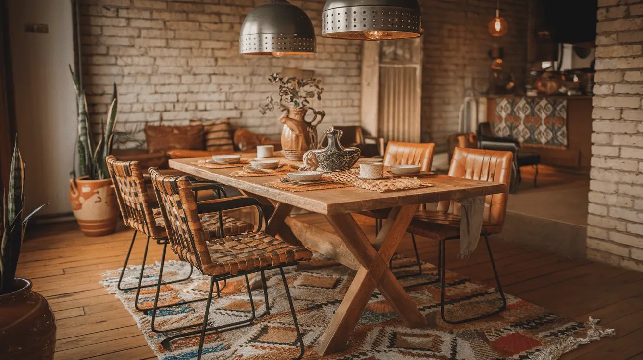 Các vật liệu tự nhiên như gỗ, mây tre, da, kim loại và vải là những lựa chọn lý tưởng cho phong cách nội thất Vintage.