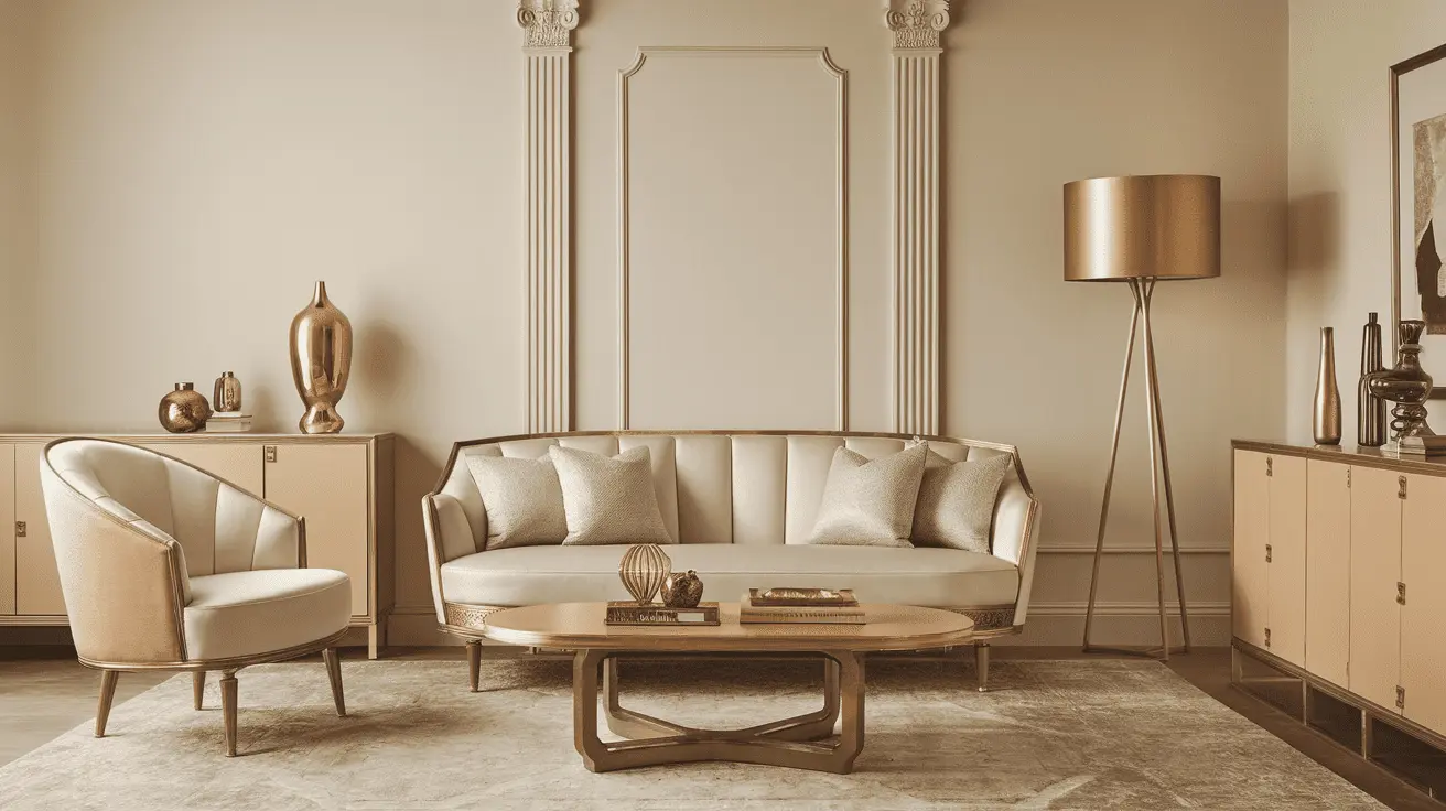 Sử dụng vật liệu gỗ tự nhiên, đá marble và da thật trong nội thất Tân cổ điển, thể hiện sự sang trọng và đẳng cấp.